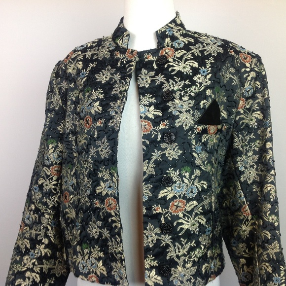Vintage JA Resort Evening Jacket Womens Medium - Picture 6 of 8